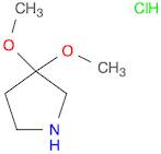 Pyrrolidine, 3,3-dimethoxy-, hydrochloride (1:1)