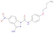 1H-Indazole-1-carboxamide, 3-amino-N-(4-butoxyphenyl)-5-nitro-