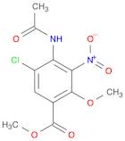 Benzoic acid, 4-(acetylamino)-5-chloro-2-methoxy-3-nitro-, methyl ester