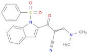 1H-Indole-2-propanenitrile, α-[(dimethylamino)methylene]-β-oxo-1-(phenylsulfonyl)-