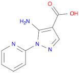 1H-Pyrazole-4-carboxylic acid, 5-amino-1-(2-pyridinyl)-