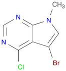 7H-Pyrrolo[2,3-d]pyrimidine, 5-bromo-4-chloro-7-methyl-