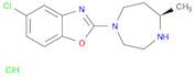 Benzoxazole, 5-chloro-2-[(5R)-hexahydro-5-methyl-1H-1,4-diazepin-1-yl]-, hydrochloride (1:1)