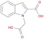 1H-Indole-1-acetic acid, 2-carboxy-