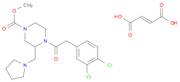 1-Piperazinecarboxylic acid, 4-[2-(3,4-dichlorophenyl)acetyl]-3-(1-pyrrolidinylmethyl)-, methyl ester, (2E)-2-butenedioate (1:1)