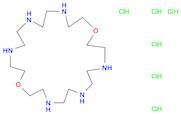 1,13-Dioxa-4,7,10,16,19,22-hexaazacyclotetracosane, hydrochloride (1:6)