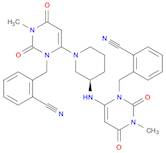 Benzonitrile, 2-[[6-[(3R)-3-[[3-[(2-cyanophenyl)methyl]-1,2,3,6-tetrahydro-1-methyl-2,6-dioxo-4-pyrimidinyl]amino]-1-piperidinyl]-3,4-dihydro-3-methyl-2,4-dioxo-1(2H)-pyrimidinyl]methyl]-