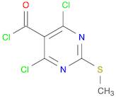 5-Pyrimidinecarbonyl chloride, 4,6-dichloro-2-(methylthio)-