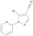 1H-Pyrazole-4-carbonitrile, 5-bromo-1-(2-pyridinyl)-