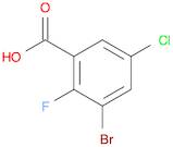 Benzoic acid, 3-bromo-5-chloro-2-fluoro-