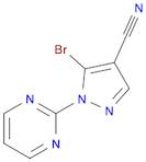 1H-Pyrazole-4-carbonitrile, 5-bromo-1-(2-pyrimidinyl)-