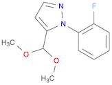 1H-Pyrazole, 5-(dimethoxymethyl)-1-(2-fluorophenyl)-