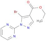 1H-Pyrazole-4-carboxylic acid, 5-broMo-1-(2-pyriMidinyl)-, ethyl ester