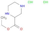 2-Piperazinecarboxylic acid, ethyl ester, hydrochloride (1:2)