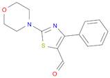 5-Thiazolecarboxaldehyde, 2-(4-morpholinyl)-4-phenyl-