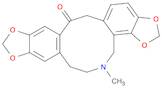 Bis[1,3]benzodioxolo[4,5-c:5',6'-g]azecin-13(5H)-one, 4,6,7,14-tetrahydro-5-methyl-