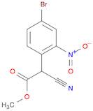 Benzeneacetic acid, 4-bromo-α-cyano-2-nitro-, methyl ester