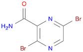 2-Pyrazinecarboxamide, 3,6-dibromo-