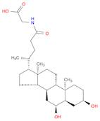 Glycine, N-[(3α,5β,6α)-3,6-dihydroxy-24-oxocholan-24-yl]-