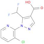 1H-Pyrazole-4-carboxylic acid, 1-(3-chloro-2-pyridinyl)-5-(difluoromethyl)-