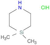 1-Aza-4-silacyclohexane, 4,4-dimethyl-, hydrochloride (1:1)