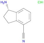 1H-Indene-4-carbonitrile, 1-amino-2,3-dihydro-, hydrochloride (1:1), (1S)-