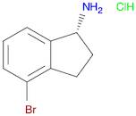 1H-Inden-1-amine, 4-bromo-2,3-dihydro-, hydrochloride (1:1), (1R)-