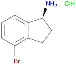 1H-Inden-1-amine, 4-bromo-2,3-dihydro-, hydrochloride (1:1), (1S)-