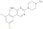 4-Pyrimidinamine, 2-(4-methyl-1-piperazinyl)-5-(2,3,5-trichlorophenyl)-