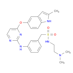 Benzenemethanesulfonamide, N-[2-(dimethylamino)ethyl]-3-[[4-[(2-methyl-1H-indol-5-yl)oxy]-2-pyrimidinyl]amino]-