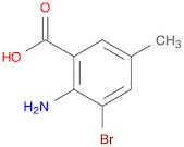Benzoic acid, 2-amino-3-bromo-5-methyl-