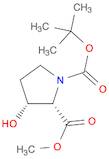 1,2-Pyrrolidinedicarboxylic acid, 3-hydroxy-, 1-(1,1-dimethylethyl) 2-methyl ester, (2S,3R)-