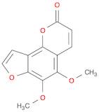 2H-Furo[2,3-h]-1-benzopyran-2-one, 5,6-dimethoxy-