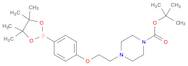 1-Piperazinecarboxylic acid, 4-[2-[4-(4,4,5,5-tetramethyl-1,3,2-dioxaborolan-2-yl)phenoxy]ethyl]-, 1,1-dimethylethyl ester