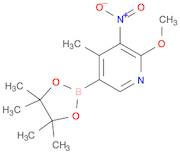 Pyridine, 2-methoxy-4-methyl-3-nitro-5-(4,4,5,5-tetramethyl-1,3,2-dioxaborolan-2-yl)-