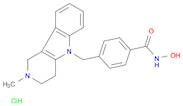 Benzamide, N-hydroxy-4-[(1,2,3,4-tetrahydro-2-methyl-5H-pyrido[4,3-b]indol-5-yl)methyl]-, hydrochloride (1:1)
