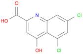2-Quinolinecarboxylic acid, 5,7-dichloro-4-hydroxy-