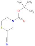 4-Thiomorpholinecarboxylic acid, 2-cyano-, 1,1-dimethylethyl ester