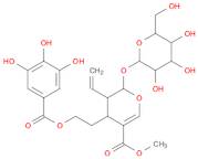 2H-Pyran-5-carboxylic acid, 3-ethenyl-2-(β-D-glucopyranosyloxy)-3,4-dihydro-4-[2-[(3,4,5-trihydroxybenzoyl)oxy]ethyl]-, methyl ester, (2S,3R,4S)-