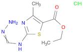 5-Thiazolecarboxylic acid, 2-[(aminoiminomethyl)amino]-4-methyl-, ethyl ester, hydrochloride (1:1)