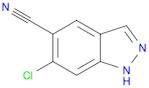 1H-Indazole-5-carbonitrile, 6-chloro-