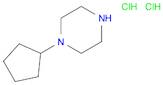 Piperazine, 1-cyclopentyl-, hydrochloride (1:2)