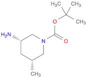1-Piperidinecarboxylic acid, 3-amino-5-methyl-, 1,1-dimethylethyl ester, (3S,5R)-