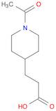 4-Piperidinepropanoic acid, 1-acetyl-