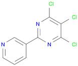 Pyrimidine, 4,5,6-trichloro-2-(3-pyridinyl)-