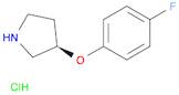 Pyrrolidine, 3-(4-fluorophenoxy)-, hydrochloride (1:1), (3R)-