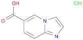 Imidazo[1,2-a]pyridine-6-carboxylic acid, hydrochloride (1:1)
