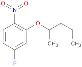 Benzene, 4-fluoro-2-(1-methylbutoxy)-1-nitro-