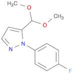 1H-Pyrazole, 5-(dimethoxymethyl)-1-(4-fluorophenyl)-