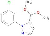 1H-Pyrazole, 1-(3-chlorophenyl)-5-(dimethoxymethyl)-